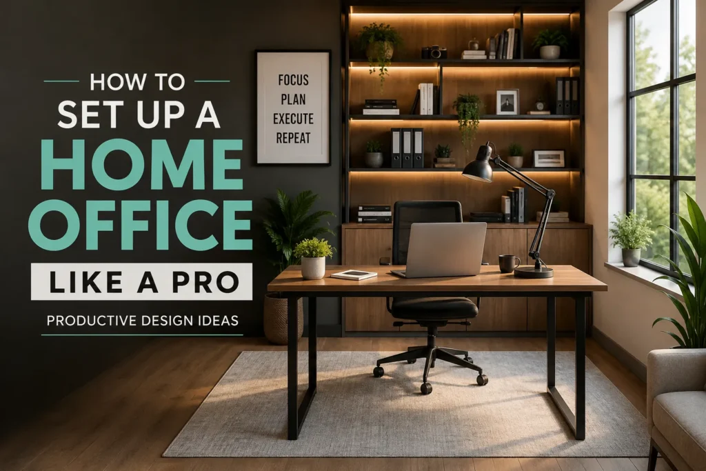 How to Set up a Home Office like a Pro, Productive Design Ideas