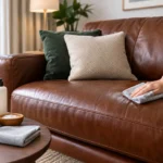 Clean leather furniture properly