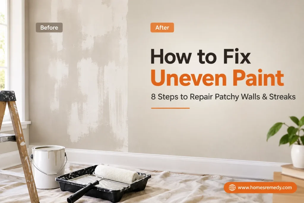 How to Fix Uneven Paint 8 Steps to Repair Patchy Walls & Streaks by Homes Remedy