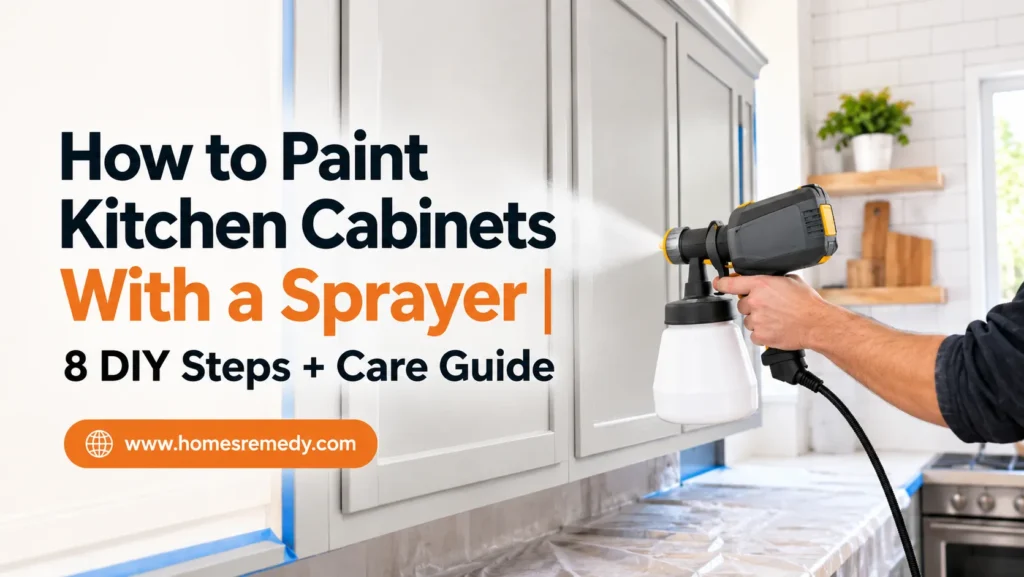 How to Paint Kitchen Cabinets With a Sprayer 8 DIY Steps by Homes Remedy