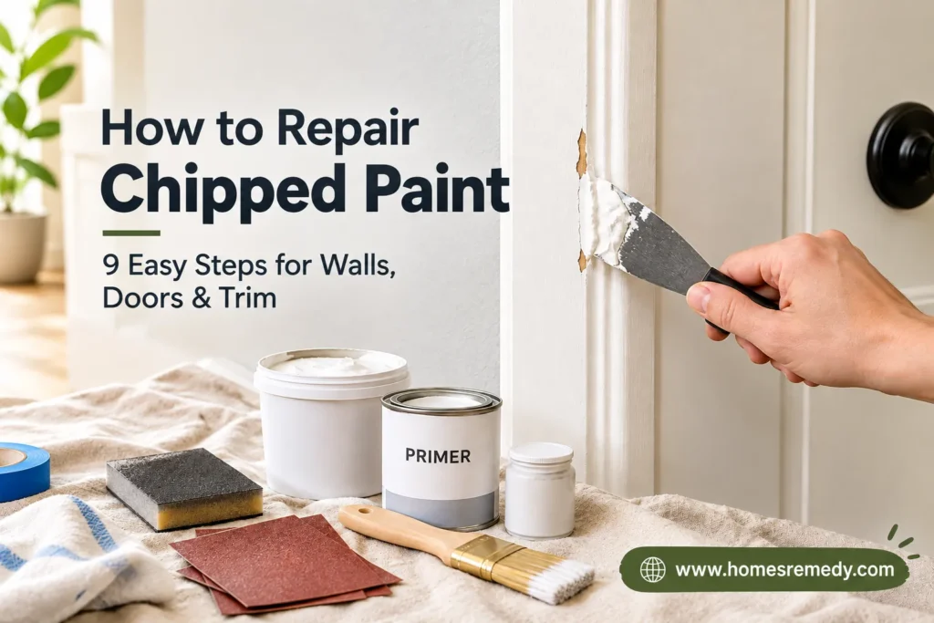 How to Repair Chipped Paint 9 Easy Steps for Walls & Doors