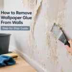 How to remove wallpaper glue from walls
