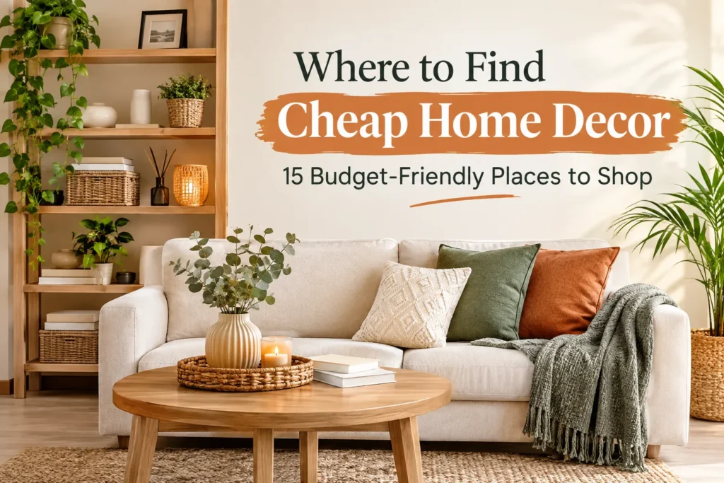 Where to Find Cheap Home Decor 15 Budget-Friendly Places