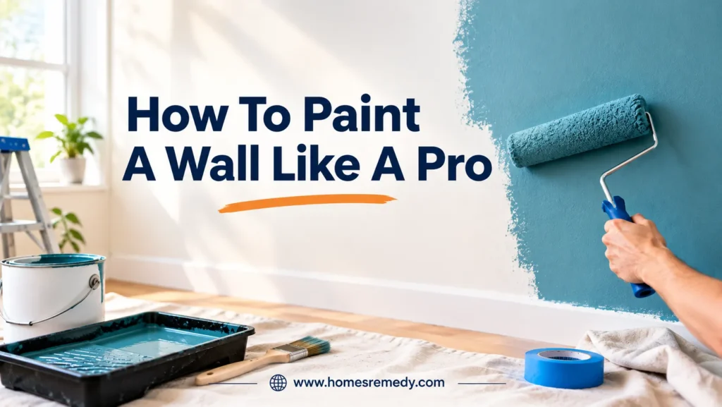 paint a wall like a pro | Tips by Homes Remedy